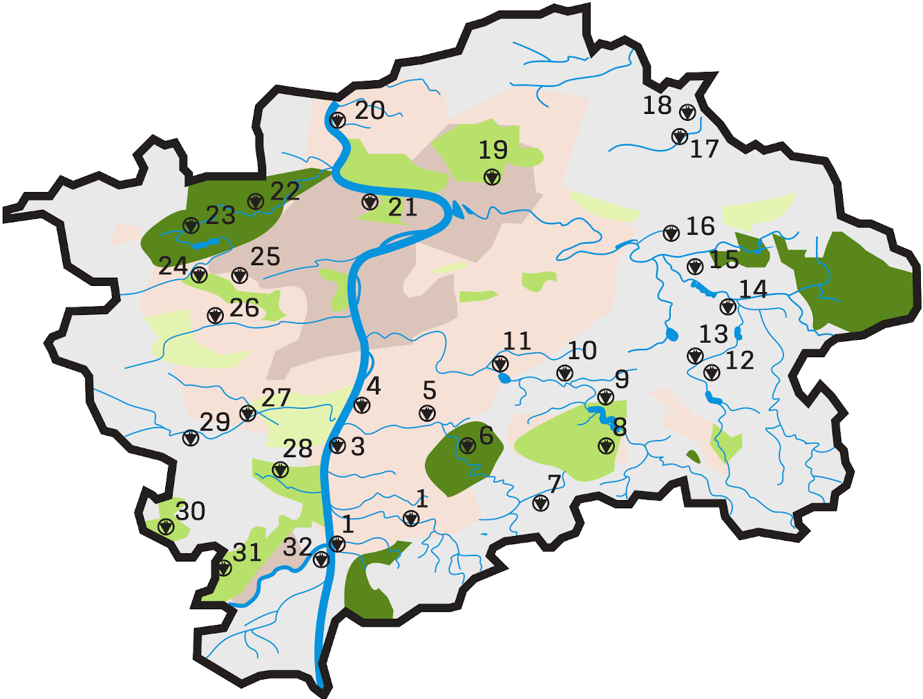 Mapa lokalit